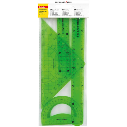 Artikelbild 2 für EBERHARD FABER Geometrie-/Zeichenset grün, Artikelnummer 709024