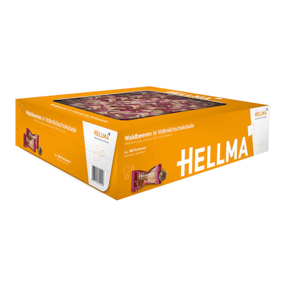 Artikelbild 20 für HELLMA Waldbeere in Vollmilchschokolade Schokofrüchte 380 St./581,4 g, Artikelnummer 510279