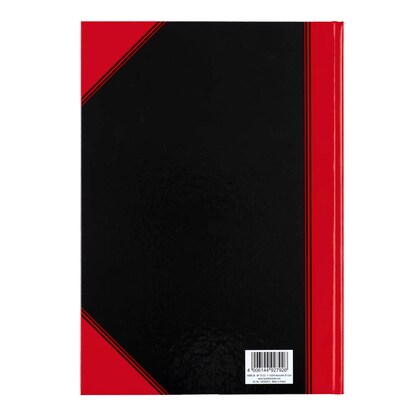 Artikelbild 7 für Bantex Notizbuch Chinakladde DIN A4 kariert, schwarz/rot Hardcover 192 Seiten, Artikelnummer 429314