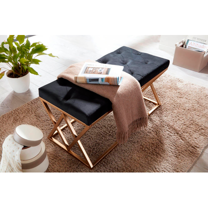 Artikelbild 5 für WOHNLING Sitzbank WL6.619 schwarz Stoff 90,0 cm, Artikelnummer 166159