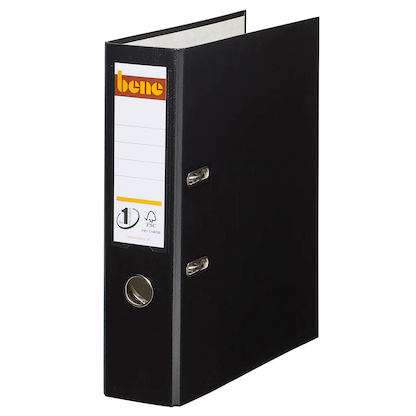 Artikelbild 3 für bene No.1 Power Ordner schwarz Kunststoff 8,0 cm DIN A4, Artikelnummer 426239