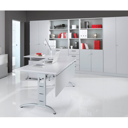 Artikelbild 5 für HAMMERBACHER Regalschrank Savona, V7300/5/5/SG lichtgrau 80,0 x 42,0 x 200,4 cm, Artikelnummer 567388