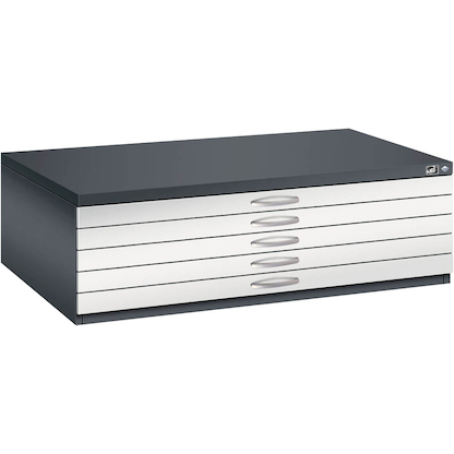 Artikelbild 4 für CP 7200 Planschrank schwarzgrau, lichtgrau 5 Schubladen 135,0 x 96,0 x 42,0 cm, Artikelnummer 682745