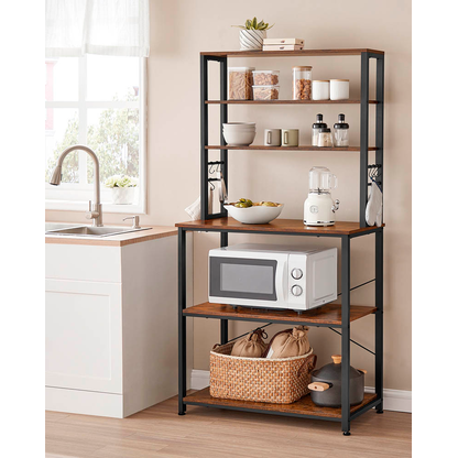 Artikelbild 3 für VASAGLE Küchen-Organizer vintage-braun 80,0 x 40,0 x 167,0 cm, Artikelnummer 438289