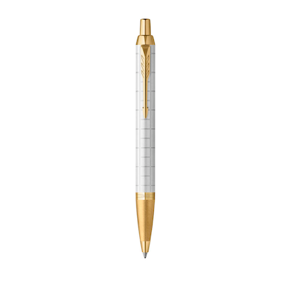 Artikelbild 3 für PARKER Kugelschreiber IM Premium weiß/gold, Schreibfarbe: blau, 1 St., Artikelnummer 617627