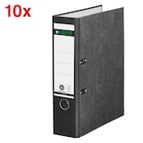 Artikelbild 1 für AKTION: 10 LEITZ 1080 Ordner schwarz marmoriert Karton 8,0 cm DIN A4, Artikelnummer 634248
