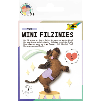 Artikelbild 22 für folia Nähset Mini Filzinies PFERD braun, Artikelnummer 692323