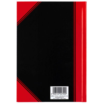 Artikelbild 7 für Bantex Notizbuch Chinakladde DIN A5 kariert, schwarz/rot Hardcover 192 Seiten, Artikelnummer 429504