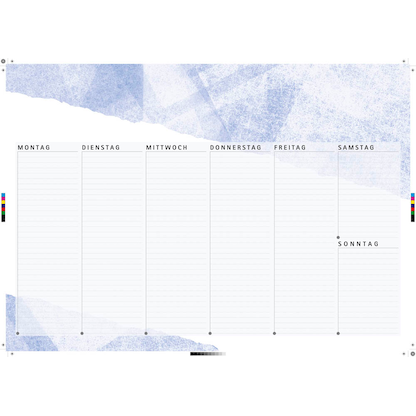Artikelbild für Schreibtischunterlage blau Papier 60,0 x 42,0 cm, 40 Blatt, Artikelnummer 860112