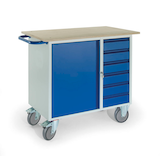 Artikelbild 1 für Rollcart Werkstattwagen blau 6 Schubladen, Artikelnummer 277804