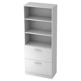 Artikelbild 1 für HAMMERBACHER Regalschrank 7300 RE, V7300/W/W/RE weiß 80,0 x 42,0 x 200,4 cm, Artikelnummer 867109
