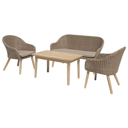 Artikelbild 3 für Garden Pleasure Loungegruppe Pueblo beige, braun Kunststoff, Metall, 6-teilig, Artikelnummer 477137
