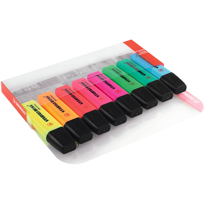 Artikelbild 3 für AKTION: STABILO BOSS ORIGINAL Textmarker farbsortiert, 8 St. + GRATIS Stabilo Fineliner schwarz, Artikelnummer 643266