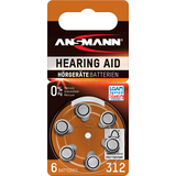 Artikelbild 1 für 6 ANSMANN Knopfzellen PR41/312 1,4 V, Artikelnummer 106559