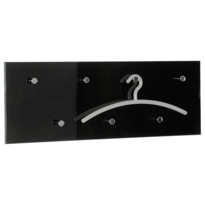 Artikelbild 2 für HAKU Möbel Wandgarderobe 42590 schwarz Holz 7 Haken 80,0 x 30,0 cm, Artikelnummer 552473