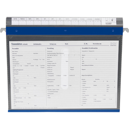 Artikelbild 2 für BOI Patienten-Dokumentations-Hängemappe 4-Ringe PMH4R blau Boden: 2,5 cm, Artikelnummer 666881