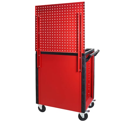 Artikelbild 3 für ADB HQ Werkstattwagen mit Lochwand schwarz 7 Schubladen, Artikelnummer 892444