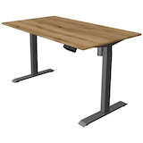 Artikelbild 1 für Kerkmann Move 1 elektrisch höhenverstellbarer Schreibtisch eiche rechteckig, T-Fuß-Gestell grau 140,0 x 80,0 cm, Artikelnummer 970597