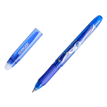 Artikelbild 7 für STANGER Eraser Tintenroller-Set rot, blau, schwarz 0,7 mm, Schreibfarbe: farbsortiert, 3 St., Artikelnummer 386138