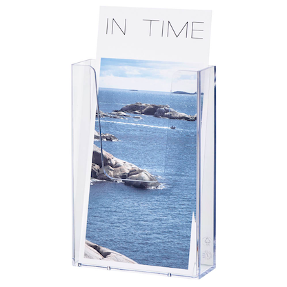 Artikelbild 2 für helit Wandprospekthalter transparent 1/3 DIN A4, Artikelnummer 325105