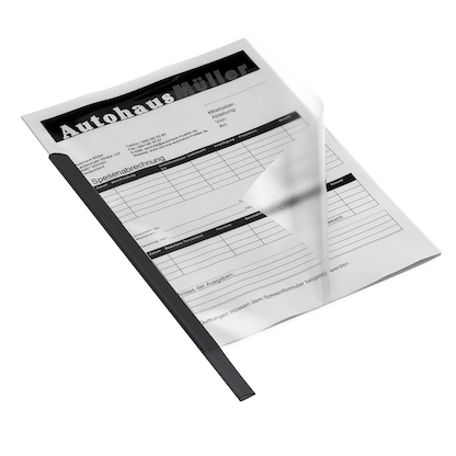 Artikelbild 5 für 50 DURABLE Klemmschienen schwarz DIN A4 30 Blatt, Artikelnummer 570663