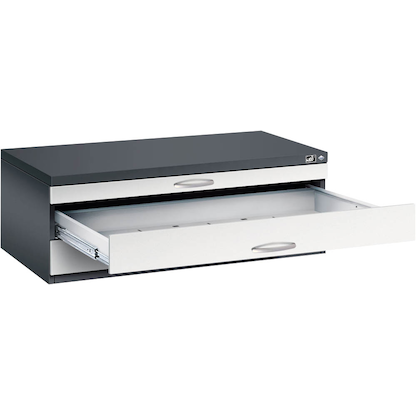 Artikelbild für CP 7100 Planschrank schwarzgrau, lichtgrau 3 Schubladen 110,0 x 76,5 x 42,0 cm, Artikelnummer 682380