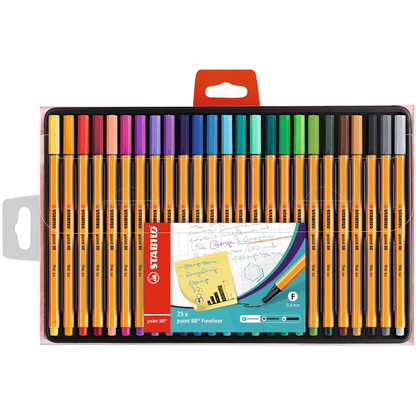 Artikelbild 18 für STABILO point 88 Fineliner farbsortiert 0,4 mm, 25 St., Artikelnummer 155103