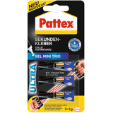 Artikelbild 1 für 3 Pattex Gel Mini Trio Sekundenkleber 1,0 g, Artikelnummer 103404