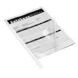 Artikelbild 1 für 50 DURABLE Klemmschienen weiß DIN A4 60 Blatt, Artikelnummer 233767