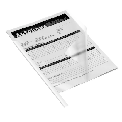 Artikelbild für 50 DURABLE Klemmschienen weiß DIN A4 60 Blatt, Artikelnummer 233767