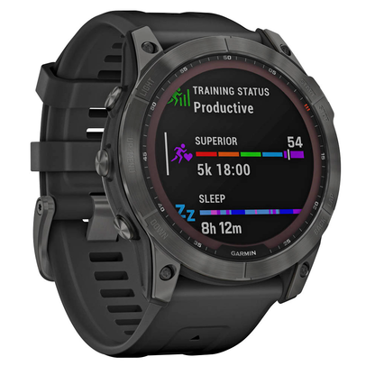 Artikelbild 2 für GARMIN fēnix 7X Smartwatch schwarz, schiefergrau, Artikelnummer 457699