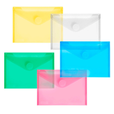 Artikelbild 1 für 10 FolderSys Dokumententaschen DIN A6 farbsortiert glatt 0,20 mm, Artikelnummer 585765