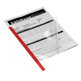 Artikelbild 1 für 50 DURABLE Klemmschienen rot DIN A4 60 Blatt, Artikelnummer 233742