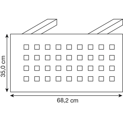 Artikelbild 2 für HAMMERBACHER RSI08 Sichtblende grau 68,2 x 35,0 cm, Artikelnummer 865257