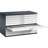 Artikelbild 1 für CP 7100 Planschrank schwarzgrau, lichtgrau 10 Schubladen 110,0 x 76,5 x 76,0 cm, Artikelnummer 682462