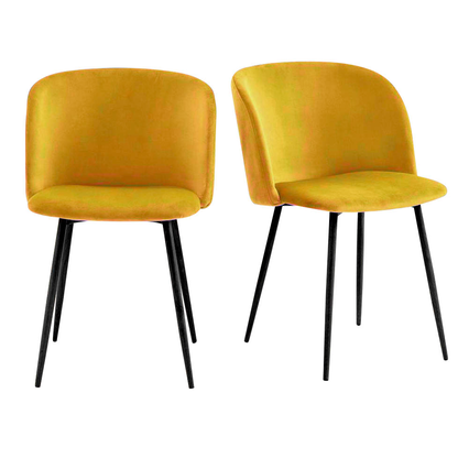 Artikelbild 6 für 2 meet powered by PAPERFLOW Schalenstühle MUST FTMUSTX2.01.20 gelb Stoff, Artikelnummer 139952