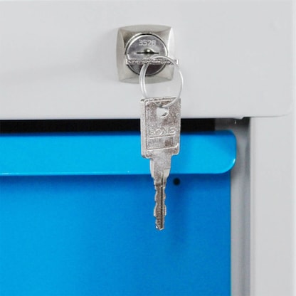 Artikelbild 7 für ADB Werkbank Eko lichtgrau, lichtblau 3 Schubladen 130,0 x 60,0 x 85,0 cm, Artikelnummer 892772