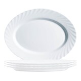 Artikelbild 1 für 4 ARCOROC Servierplatten Trianon White weiß 35,0 cm, Artikelnummer 977233