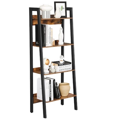 Artikelbild 1 für VASAGLE Bücherregal braun, schwarz 56,0 x 34,0 x 137,5 cm, Artikelnummer 289726