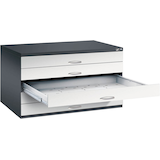 Artikelbild 1 für CP 7200 Planschrank schwarzgrau, lichtgrau 5 Schubladen 135,0 x 96,0 x 76,0 cm, Artikelnummer 682695