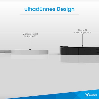 Artikelbild 5 für XLAYER Wireless Charging Pad Magnetic Induktive Ladestation weiß, Kabellänge: 1,5 m, 15 Watt, Artikelnummer 605424