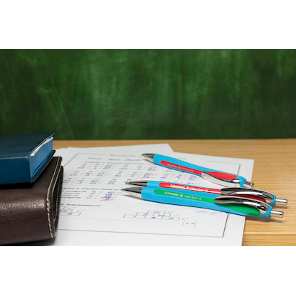 Artikelbild 4 für Schneider Kugelschreiber Slider Rave XB hellblau, Schreibfarbe: farbsortiert, 3 St., Artikelnummer 878003