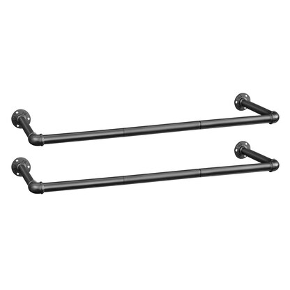 Artikelbild 4 für SONGMICS Wandgarderobe schwarz Metall 92,0 x 2,6 cm, Artikelnummer 263077