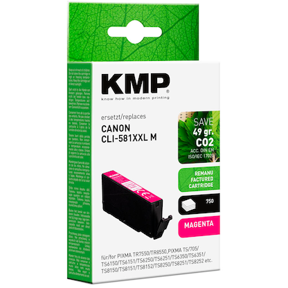Artikelbild 2 für KMP magenta Druckerpatrone kompatibel zu Canon CLI-581 M XXL, Artikelnummer 575037