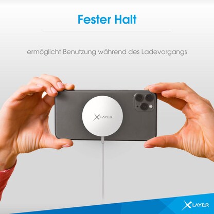 Artikelbild 6 für XLAYER Wireless Charging Pad Magnetic Induktive Ladestation weiß, Kabellänge: 1,5 m, 15 Watt, Artikelnummer 605424