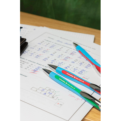 Artikelbild 5 für Schneider Kugelschreiber Slider Rave XB hellblau, Schreibfarbe: farbsortiert, 3 St., Artikelnummer 878003