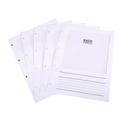 Artikelbild 2 für 100 ELCO Prospekthüllen Ordo Vista DIN A4 weiß glatt 0,12 g/qm, Artikelnummer 416824