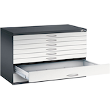 Artikelbild 1 für CP 7100 Planschrank schwarzgrau, lichtgrau 8 Schubladen 110,0 x 76,5 x 76,0 cm, Artikelnummer 682430