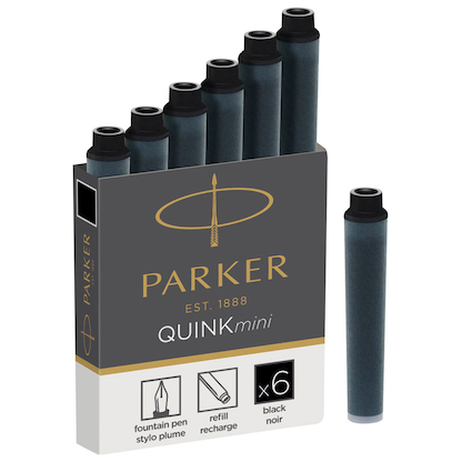 Artikelbild 7 für PARKER QUINKmini Tintenpatronen für Füller schwarz 6 St., Artikelnummer 617839
