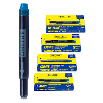 Artikelbild 16 für ONLINE® 17026 Tintenpatronen für Füller königsblau 20 St., Artikelnummer 283802